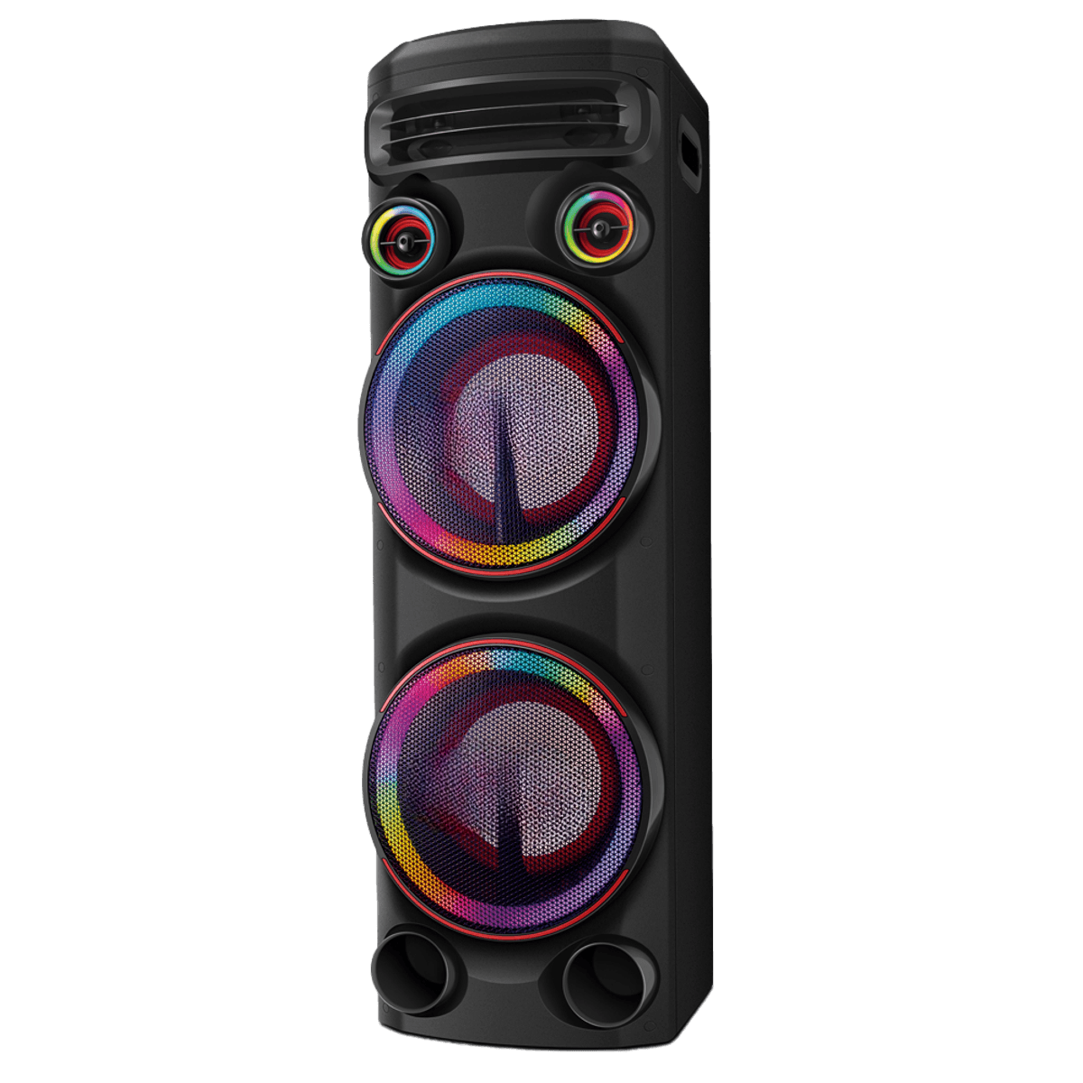Torre de Som 2300W 2 Woofers 10 Bluetooth RGB USB FM DJ