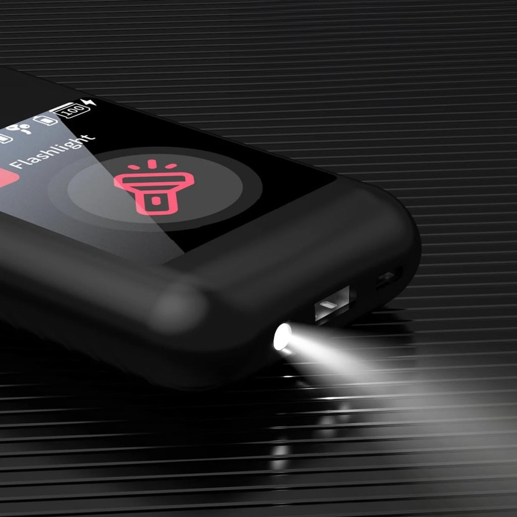 Auriculares Bluetooth ONLIKE com Ecrã Tátil e Powerbank - PRETO