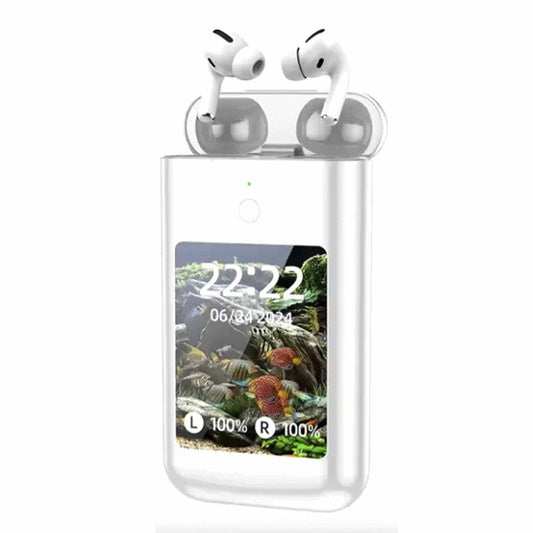 Bluetooth Headphones with Touch Screen and Powerbank ONLIKE - WHITE