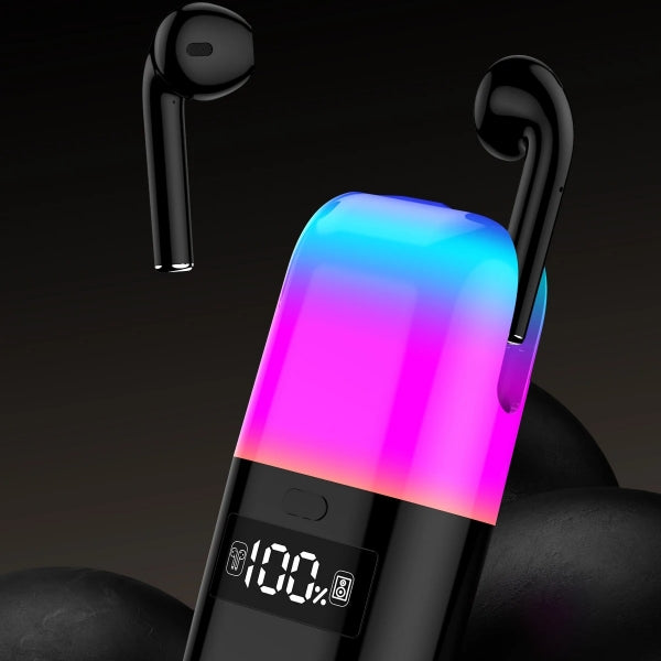 Auriculares Bluetooth com Altifalante e Luz LED