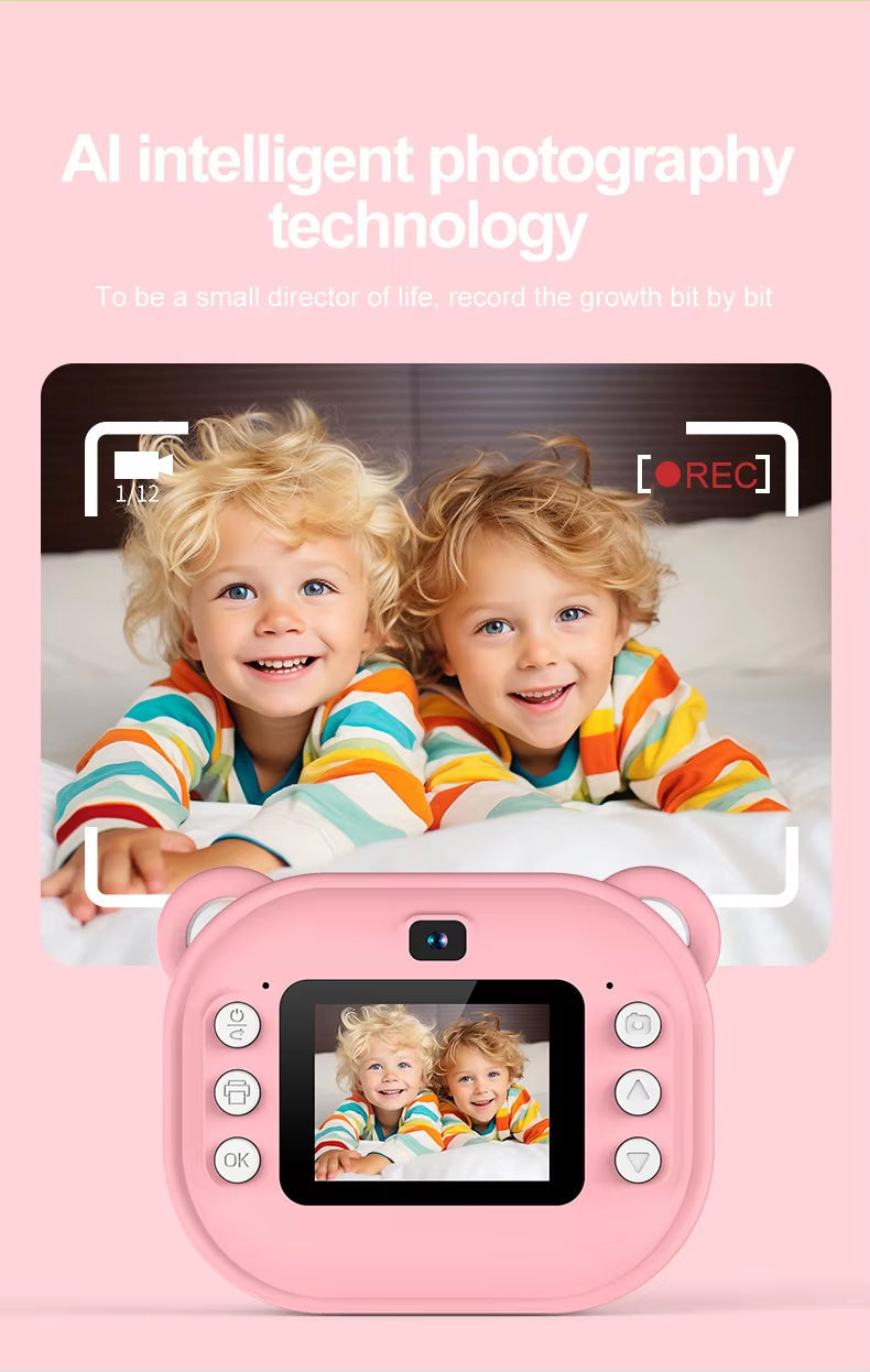 Câmara Instantânea Rosa para Crianças