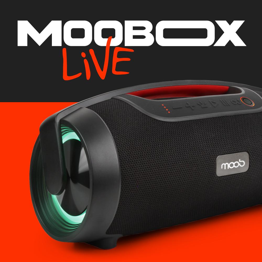 Coluna Bluetooth Portátil Moob Live