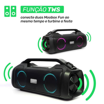 Coluna Bluetooth Portátil Moob Fun