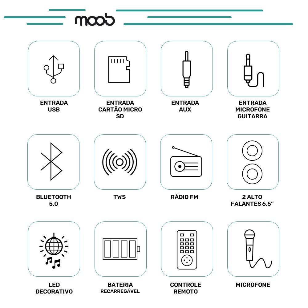 Coluna Amplificada Moob Urban