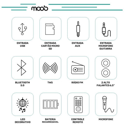 Coluna Amplificada Moob Urban