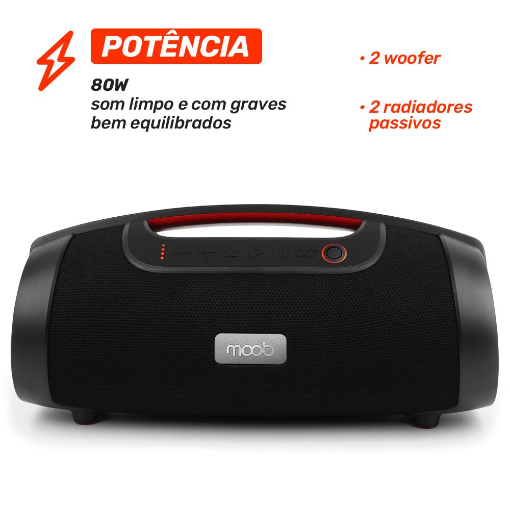 Coluna Bluetooth Portátil Moob Live
