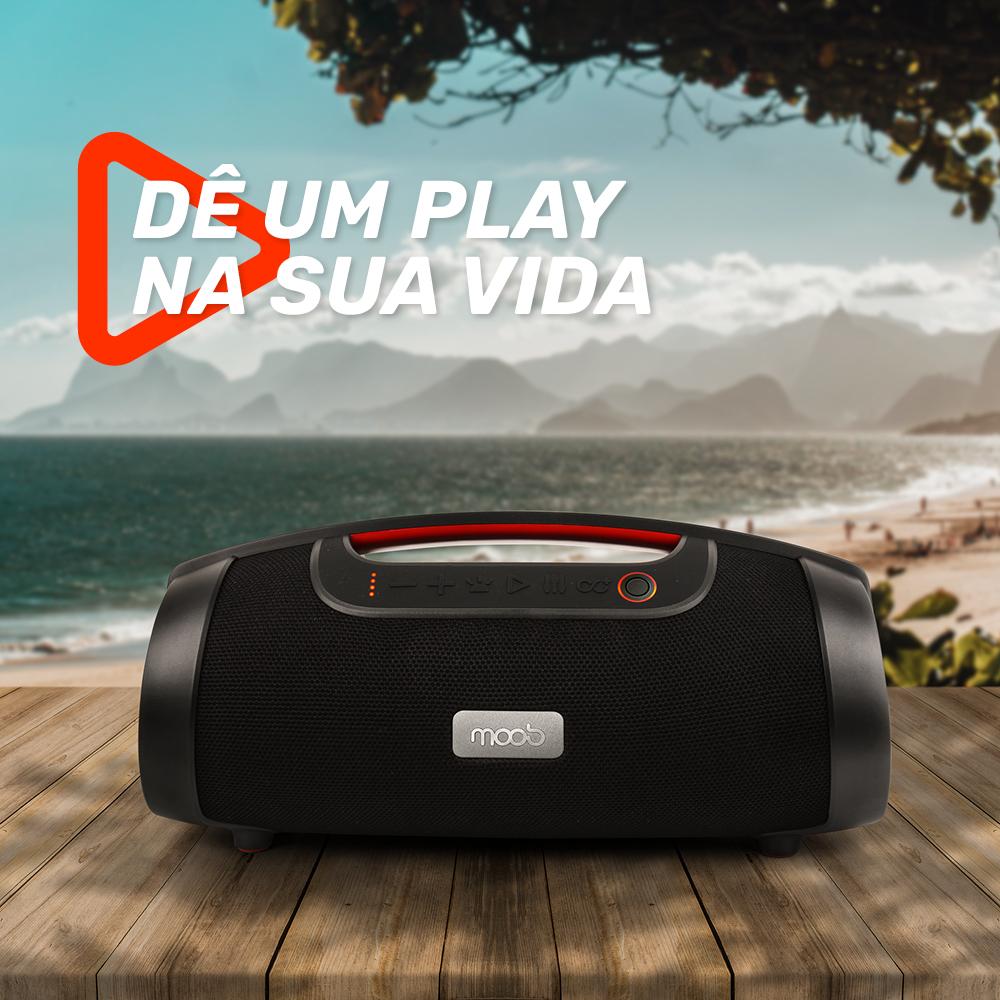 Coluna Bluetooth Portátil Moob Live