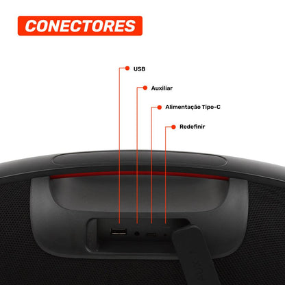 Coluna Bluetooth Portátil Moob Live