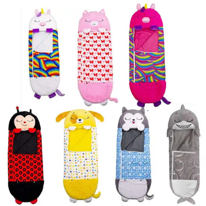Children's Plush Sleeping Bag - Ladybug