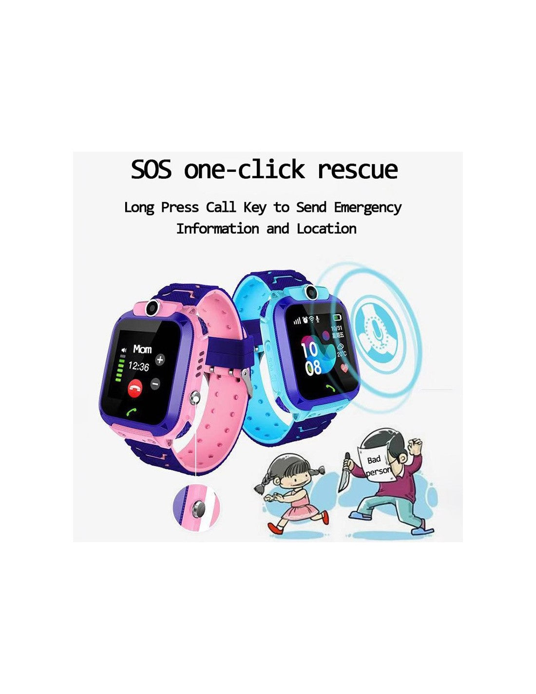 Children's Smartwatch with GPS - BLUE