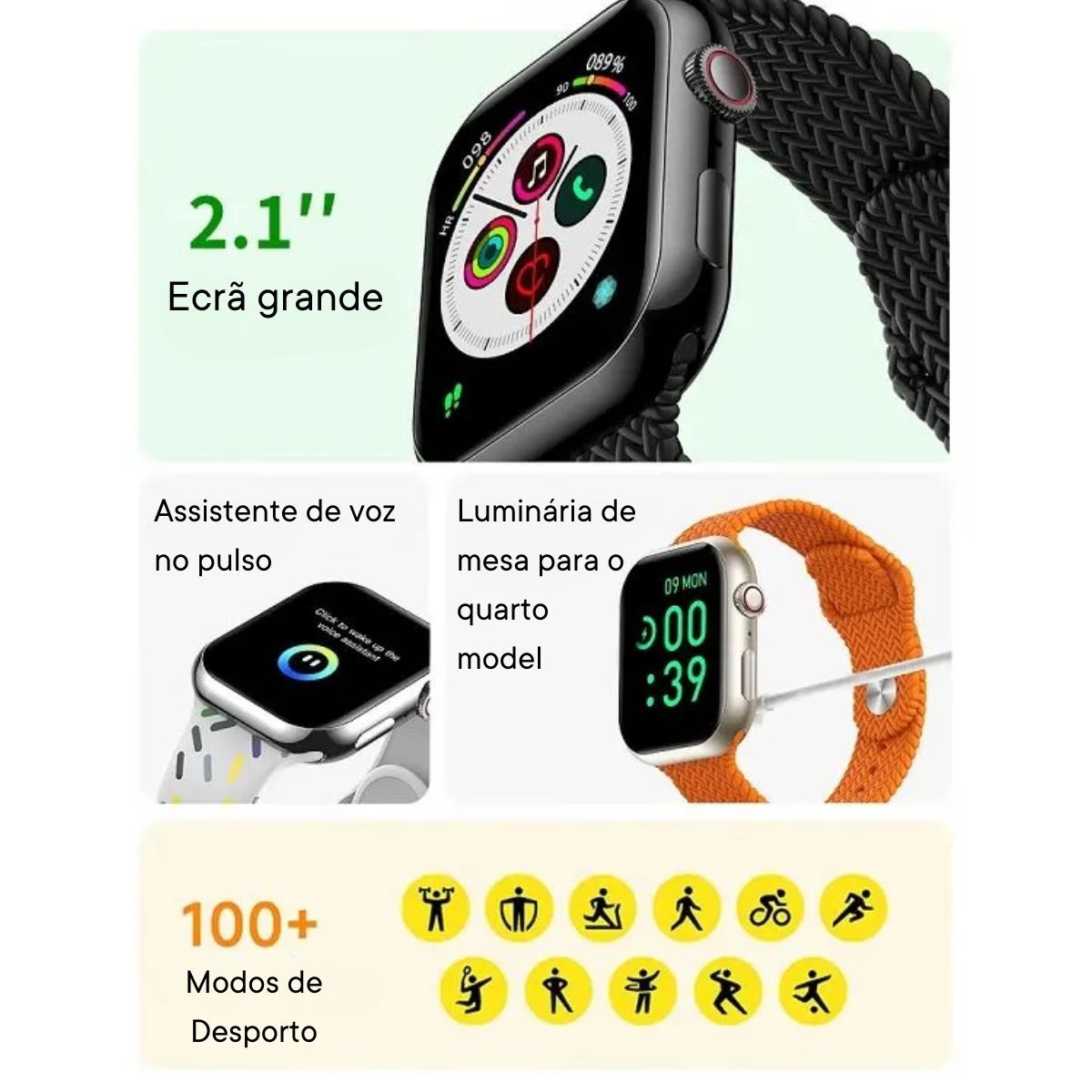 Smartwatch Z81 ProMax Black - with 2 straps (Black and White)